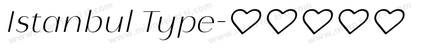 Istanbul Type字体转换